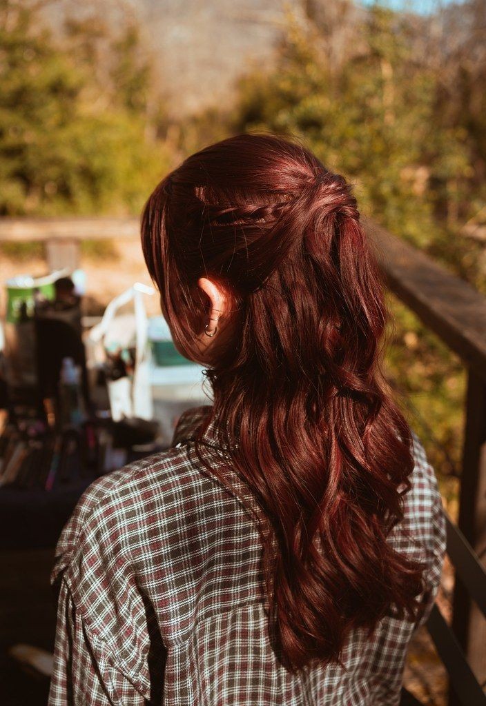 coiffure demi attache bohème